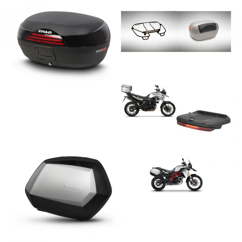 SHAD SH35 PREMIUM suitcases + mounting bracket SH46 trunk accessories 45 L KIT-463075