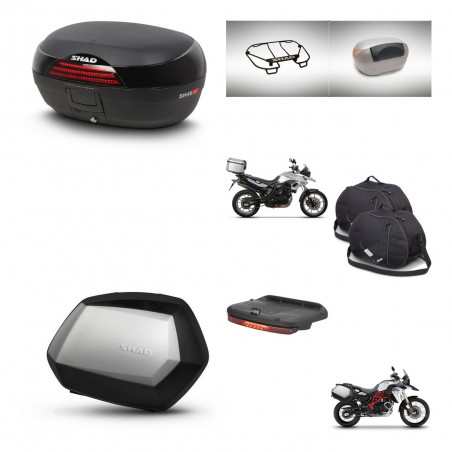 SHAD SH35 PREMIUM suitcases + mounting bracket SH46 trunk accessories 45 L KIT-463076