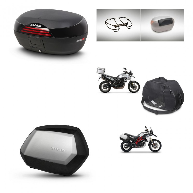 SHAD SH35 PREMIUM suitcases + mounting bracket SH46 trunk accessories 45 L KIT-463081