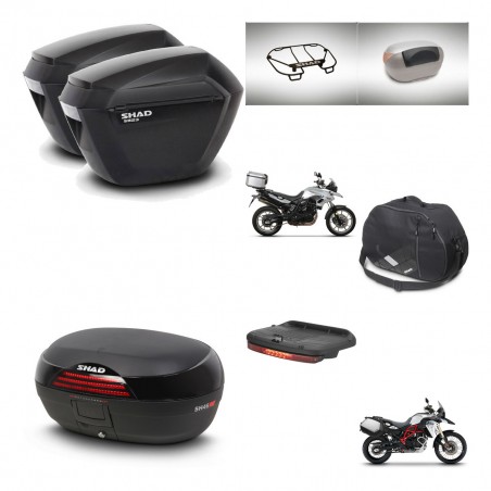 SHAD Baul SH46 + soporte montaje maletas sh23 accesorios 45 L KIT-463086
