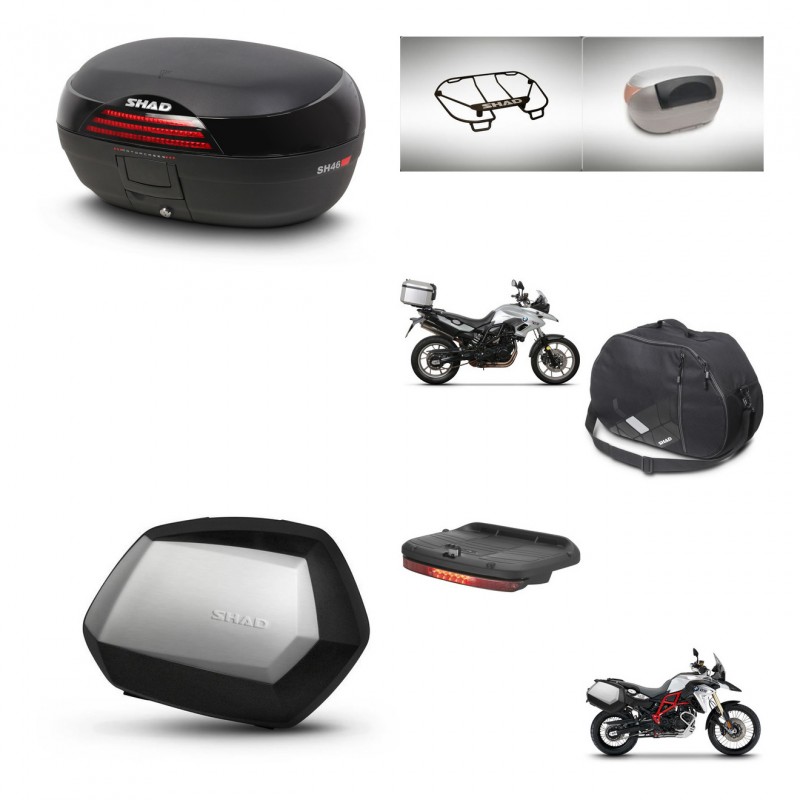 SHAD SH35 PREMIUM suitcases + mounting bracket SH46 trunk accessories 45 L KIT-463087