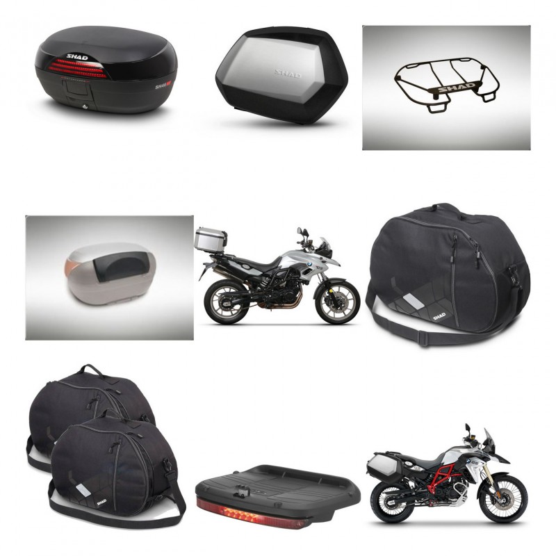 SHAD SH35 PREMIUM suitcases + mounting bracket SH46 trunk accessories 45 L KIT-463088