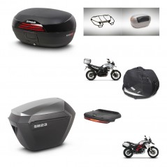 SHAD SH23 alu suitcases + mounting bracket SH46 trunk accessories 45 L KIT-463089