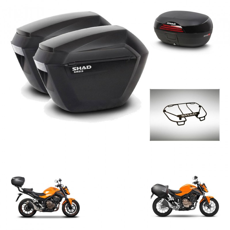 SHAD Baul SH46 + soporte montaje maletas sh23 accesorios 45 L KIT-463100