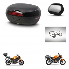 SHAD Maletas SH35 PREMIUM + soporte montaje baul SH46 accesorios 45 L KIT-463101