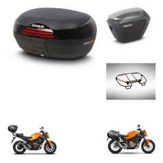 SHAD Maletas sh23 alu + soporte montaje baul SH46 accesorios 45 L KIT-463103
