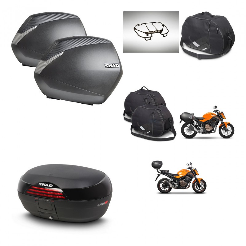 SHAD Baul SH46 + soporte montaje maletas SH36 accesorios 45 L KIT-463111