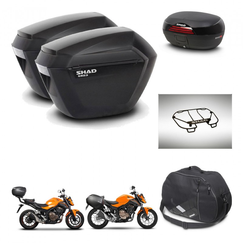 SHAD Baul SH46 + soporte montaje maletas sh23 accesorios 45 L KIT-463112