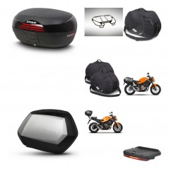 SHAD Maletas SH35 PREMIUM + soporte montaje baul SH46 accesorios 45 L KIT-463120