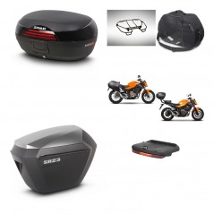 SHAD SH23 alu suitcases + mounting bracket SH46 trunk accessories 45 L KIT-463121
