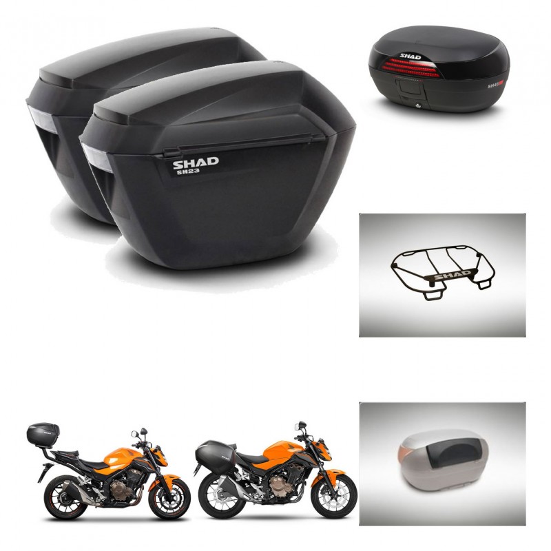 SHAD SH46 trunk + mounting bracket sh23 suitcases accessories 45 L KIT-463124