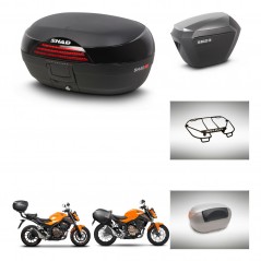 SHAD Maletas sh23 alu + soporte montaje baul SH46 accesorios 45 L KIT-463127