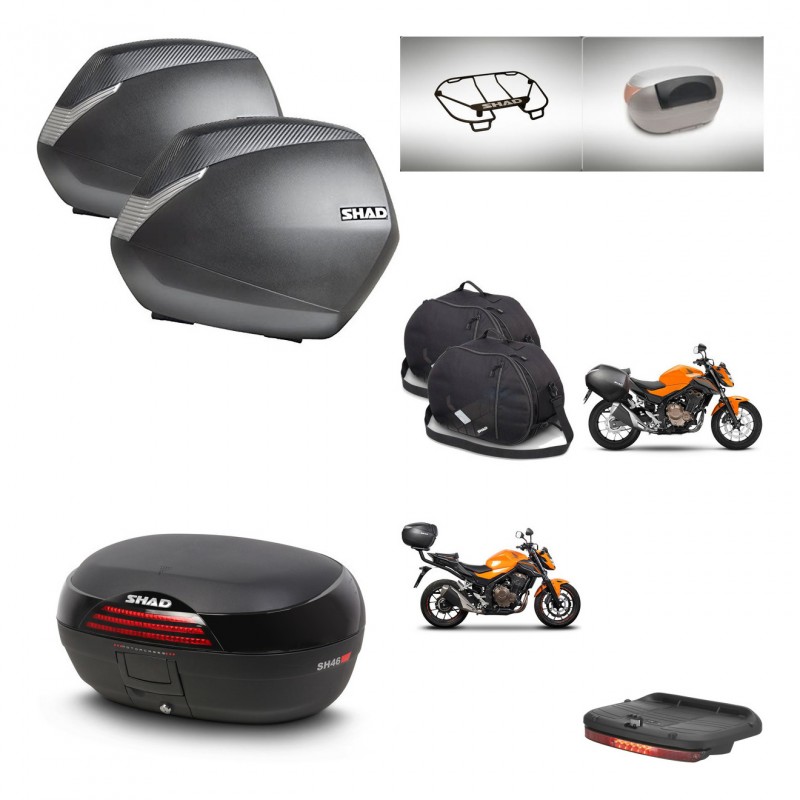 SHAD Baul SH46 + soporte montaje maletas SH36 accesorios 45 L KIT-463129