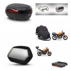 SHAD Maletas SH35 PREMIUM + soporte montaje baul SH46 accesorios 45 L KIT-463132