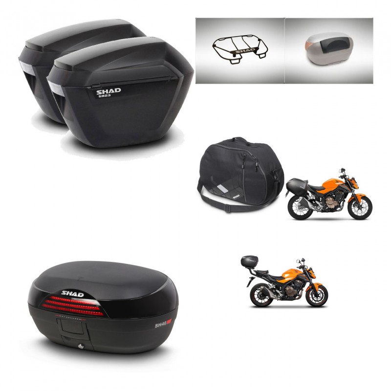 SHAD Baul SH46 + soporte montaje maletas sh23 accesorios 45 L KIT-463136