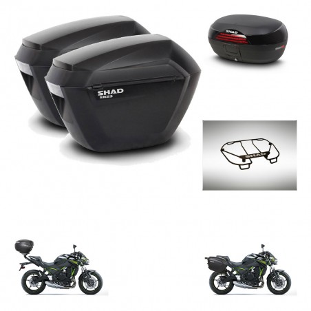 SHAD SH46 trunk + mounting bracket sh23 suitcases accessories 45 L KIT-463156