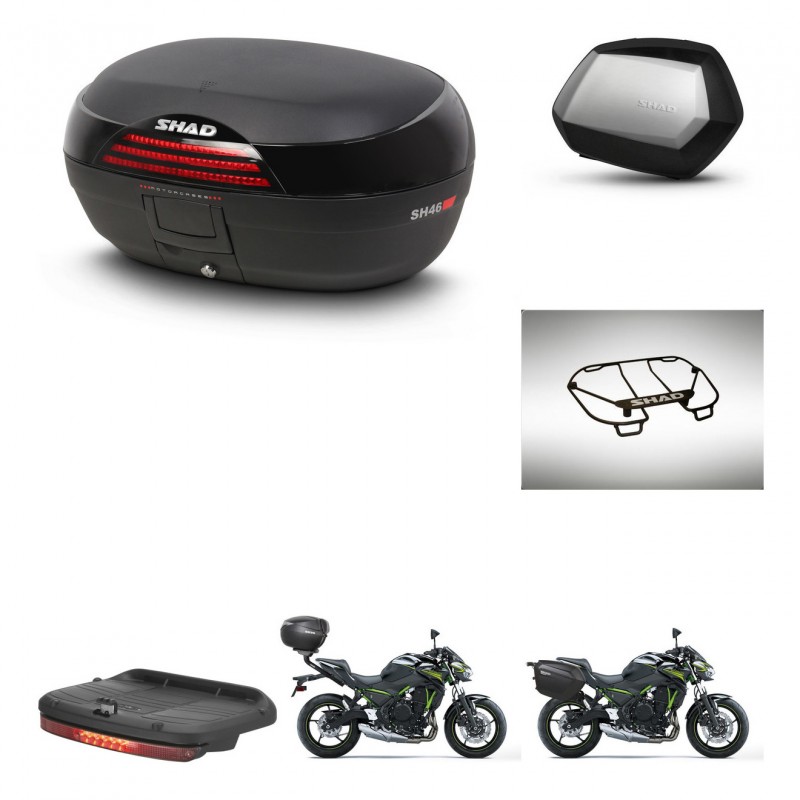 SHAD SH35 PREMIUM suitcases + mounting bracket SH46 trunk accessories 45 L KIT-463163