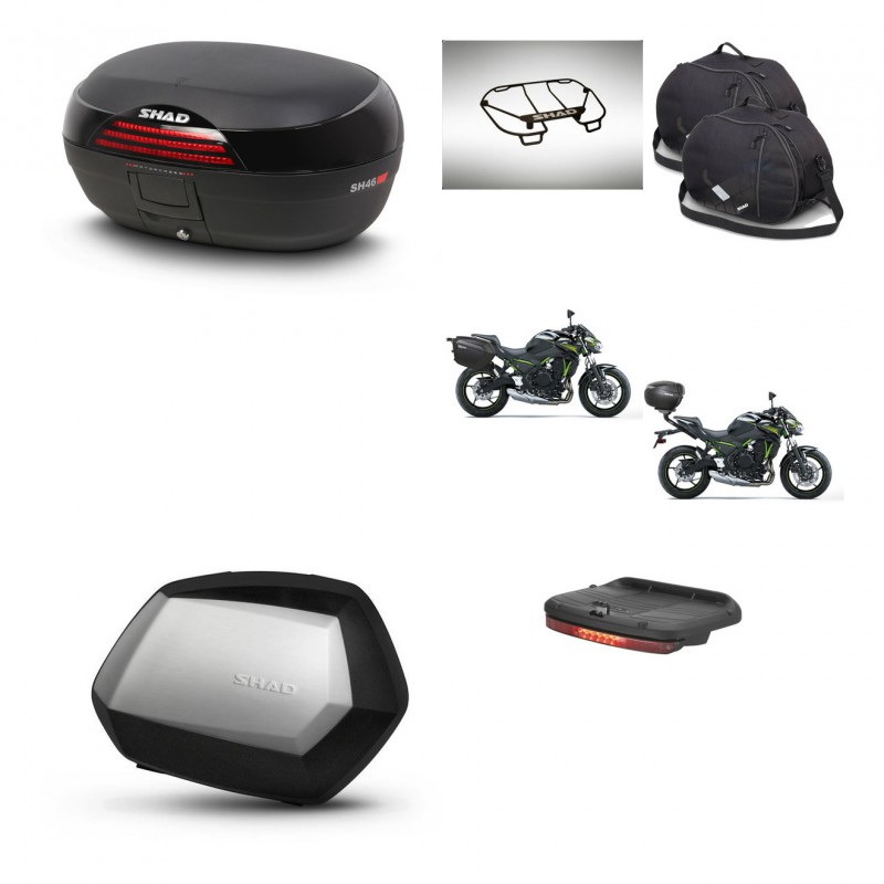 SHAD SH35 PREMIUM suitcases + mounting bracket SH46 trunk accessories 45 L KIT-463164