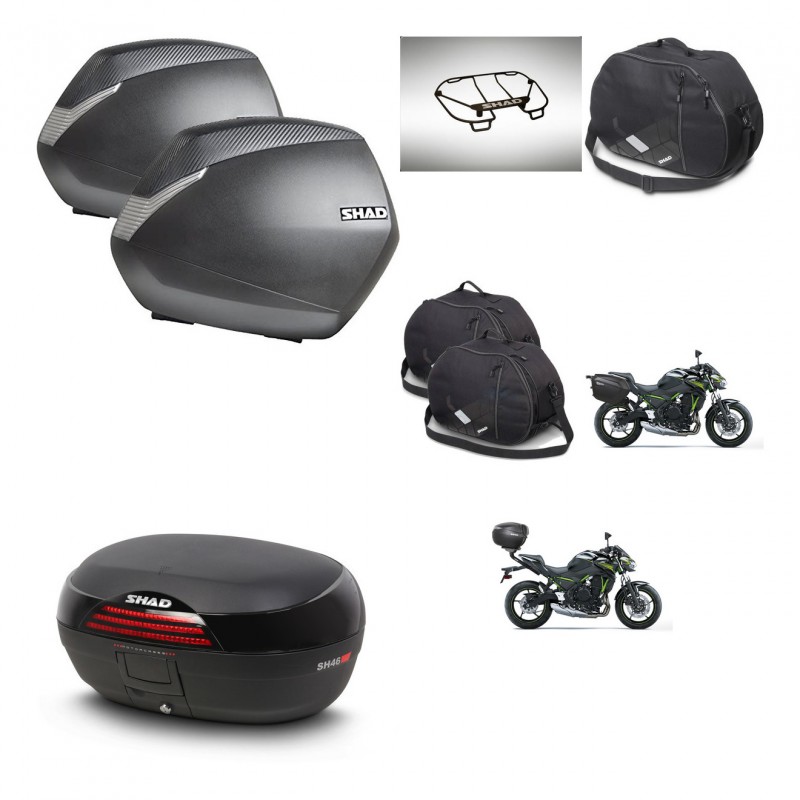 SHAD SH46 trunk + mounting bracket SH36 suitcases accessories 45 L KIT-463167