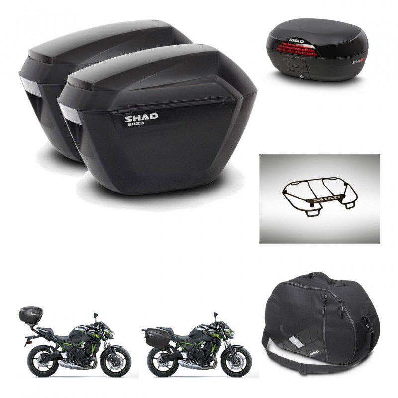 SHAD SH46 trunk + mounting bracket sh23 suitcases accessories 45 L KIT-463168