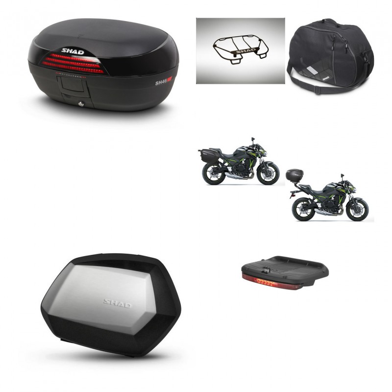 SHAD SH35 PREMIUM suitcases + mounting bracket SH46 trunk accessories 45 L KIT-463175