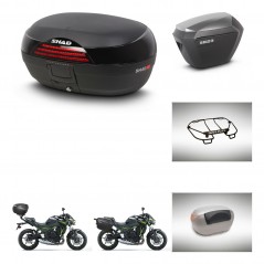 SHAD Maletas sh23 alu + soporte montaje baul SH46 accesorios 45 L KIT-463183