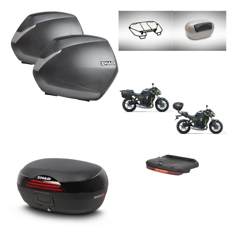 SHAD SH46 trunk + mounting bracket SH36 suitcases accessories 45 L KIT-463184