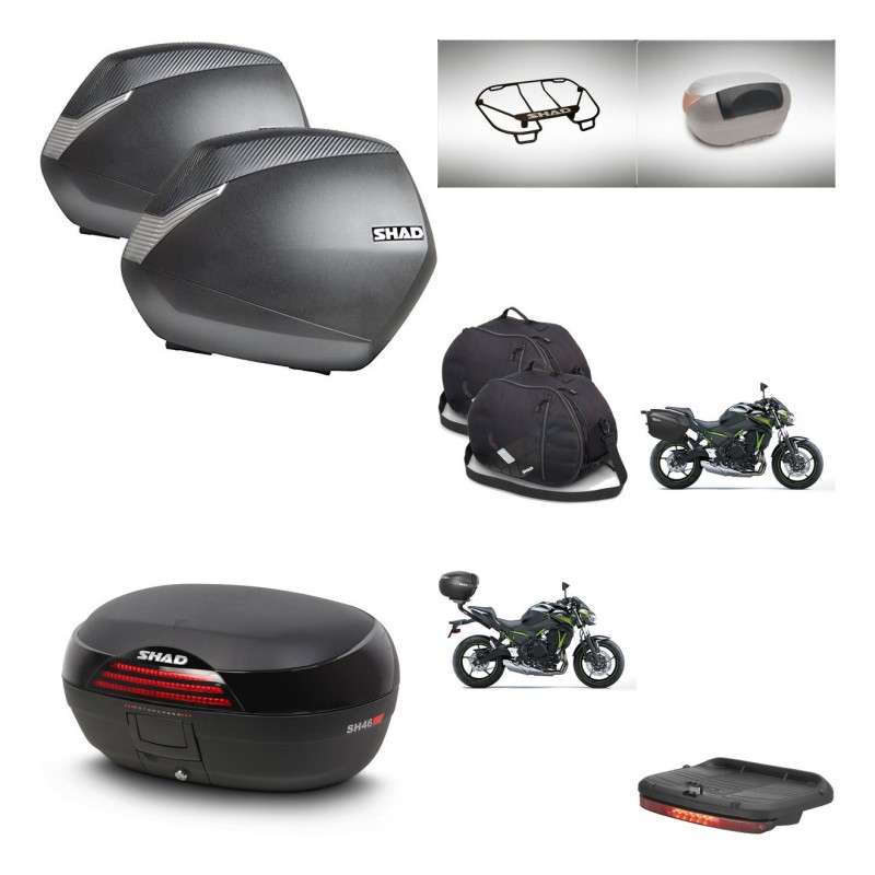SHAD SH46 trunk + mounting bracket SH36 suitcases accessories 45 L KIT-463185