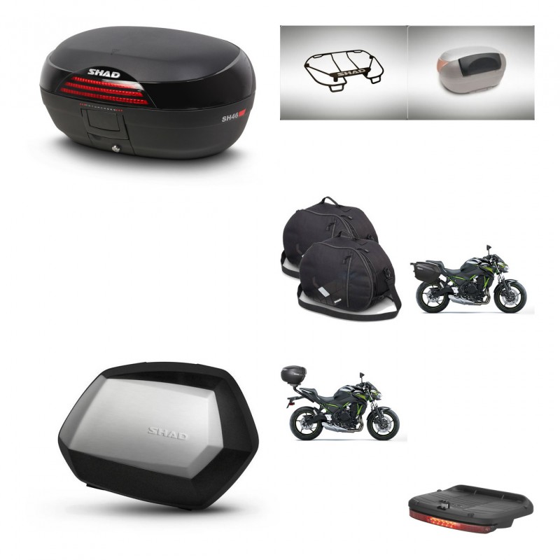 SHAD SH35 PREMIUM suitcases + mounting bracket SH46 trunk accessories 45 L KIT-463188
