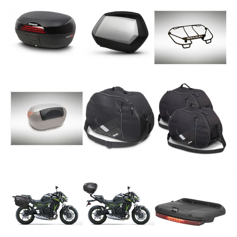 SHAD SH35 PREMIUM suitcases + mounting bracket SH46 trunk accessories 45 L KIT-463200