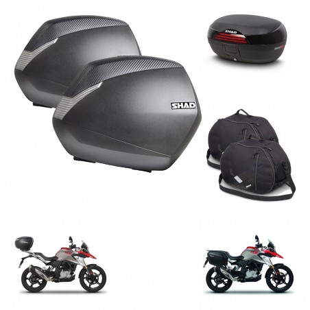 SHAD Baul SH46 + soporte montaje maletas SH36 accesorios 45 L KIT-463203