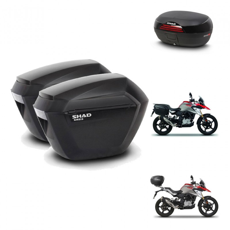 SHAD Baul SH46 + soporte montaje maletas sh23 45 L KIT-463204