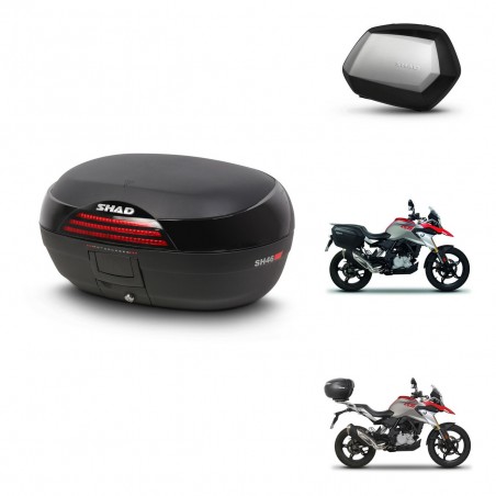 SHAD Maletas SH35 PREMIUM + soporte montaje baul SH46 45 L KIT-463205