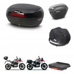 SHAD Maletas sh23 alu + soporte montaje baul SH46 accesorios 45 L KIT-463225