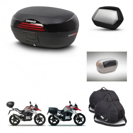 SHAD SH35 PREMIUM suitcases + mounting bracket SH46 trunk accessories 45 L KIT-463230