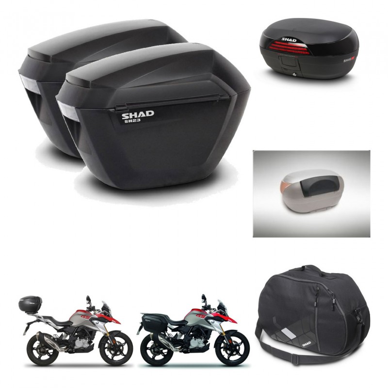SHAD SH46 trunk + mounting bracket sh23 suitcases accessories 45 L KIT-463240