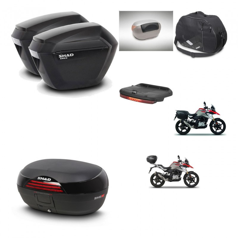 SHAD Baul SH46 + soporte montaje maletas sh23 accesorios 45 L KIT-463246
