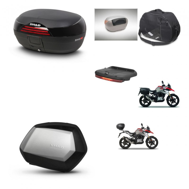 SHAD SH35 PREMIUM suitcases + mounting bracket SH46 trunk accessories 45 L KIT-463247