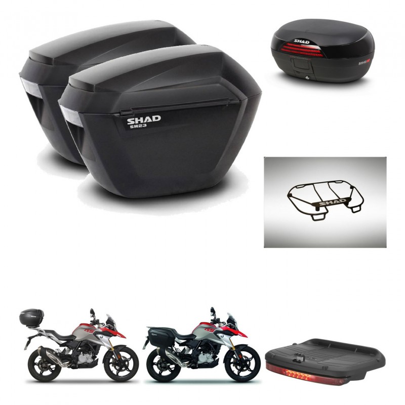 SHAD SH46 trunk + mounting bracket sh23 suitcases accessories 45 L KIT-463258