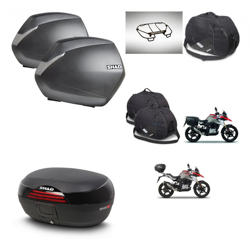 SHAD SH46 trunk + mounting bracket SH36 suitcases accessories 45 L KIT-463263