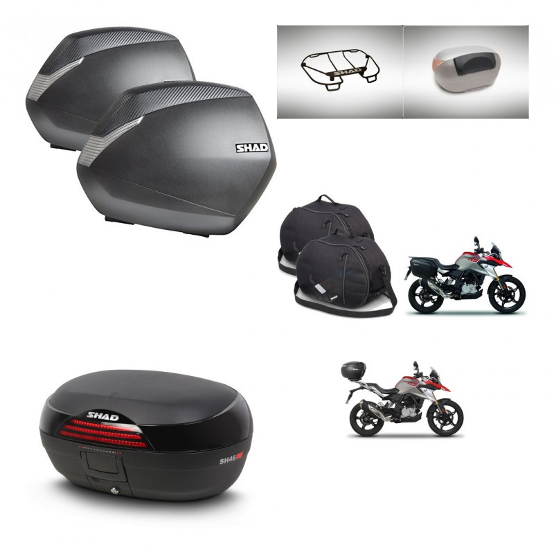 SHAD SH46 trunk + mounting bracket SH36 suitcases accessories 45 L KIT-463275