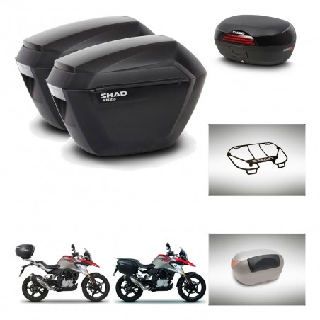 SHAD Baul SH46 + soporte montaje maletas sh23 accesorios 45 L KIT-463276
