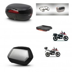 SHAD SH35 PREMIUM suitcases + mounting bracket SH46 trunk accessories 45 L KIT-463283