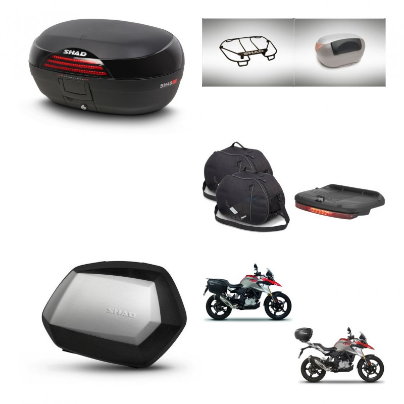 SHAD SH35 PREMIUM suitcases + mounting bracket SH46 trunk accessories 45 L KIT-463284