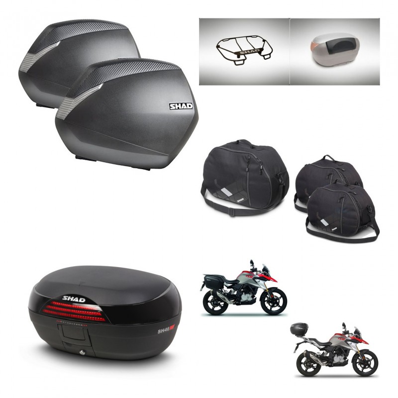 SHAD SH46 trunk + mounting bracket SH36 suitcases accessories 45 L KIT-463287
