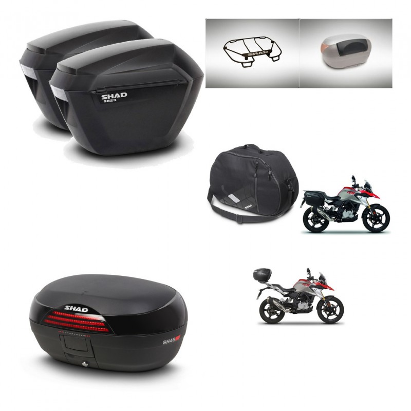 SHAD SH46 trunk + mounting bracket sh23 suitcases accessories 45 L KIT-463288