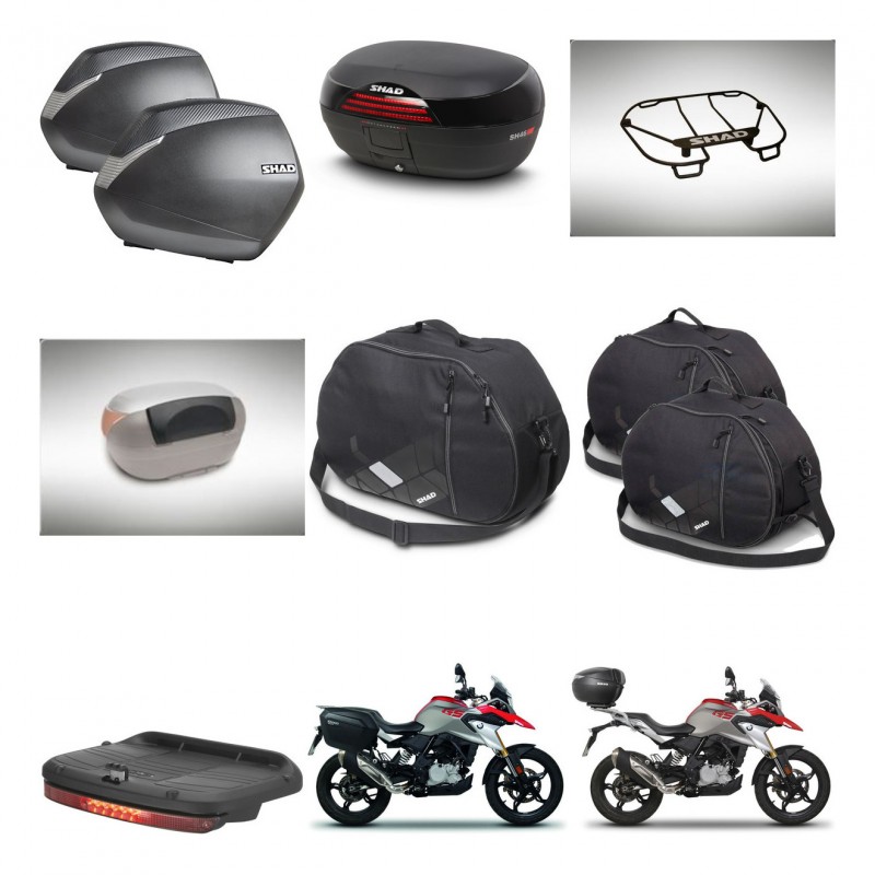 SHAD SH46 trunk + mounting bracket SH36 suitcases accessories 45 L KIT-463293