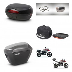SHAD Maletas sh23 alu + soporte montaje baul SH46 accesorios 45 L KIT-463297