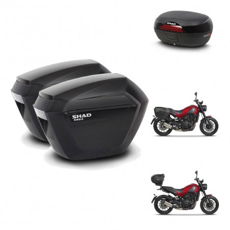 SHAD SH46 trunk + mounting bracket sh23 suitcases 45 L KIT-463300