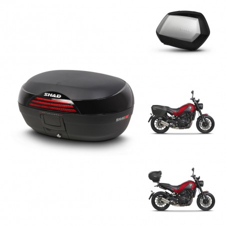 SHAD Maletas SH35 PREMIUM + soporte montaje baul SH46 45 L KIT-463301